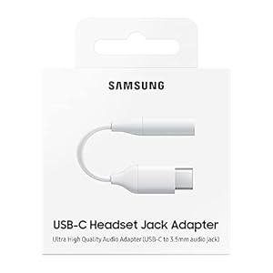 Samsung USB Type-C naar 3,5 mm jackaansluiting adapter (Ee-UC10J), wit
