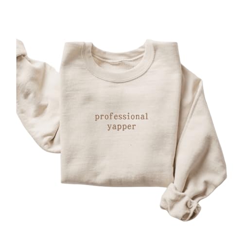 Embroidered Professional Yapper T-shirt, Sweatshirt, Hoodie, Trendy Meme Shirt