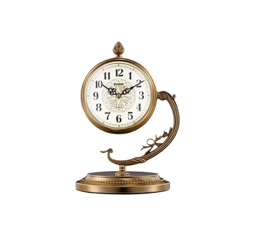 B3F7M4R9J2 Table clock Simple Vintage Table Clock Living Room Bedroom Desktop Decor Craft Mute Ornaments