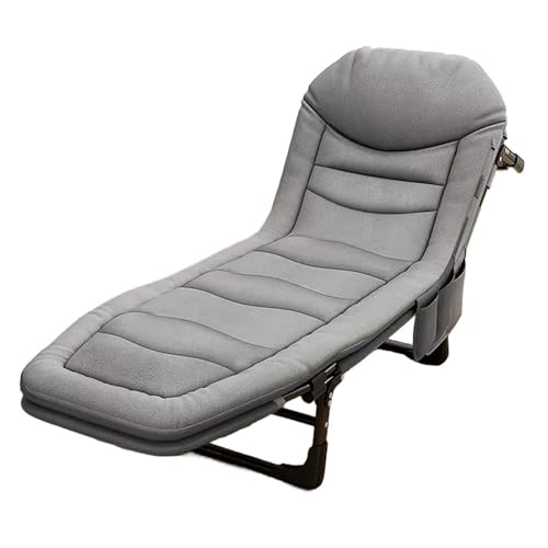 Cama plegable con colchón de espuma viscoelástica y almohada, respaldo ajustable de 5 velocidades, ahorra espacio, capacidad de carga de 300 kg (Queen)