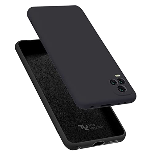 Image of TRUEUPGRADE Liquid Silicone Back Cover Case Compatible for Vivo V20 Pro | Microfiber Inside | 360 Degree Protection Back Case Cover for Vivo V20 Pro - Black