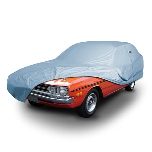 Image of iCarCover Premium Car Cover for 1971-1977 Dodge Demon Heavy Duty Waterproof All-Weather Automobiles Custom Fit Indoor Outdoor UV Snow Protection Covers with Straps and Bag