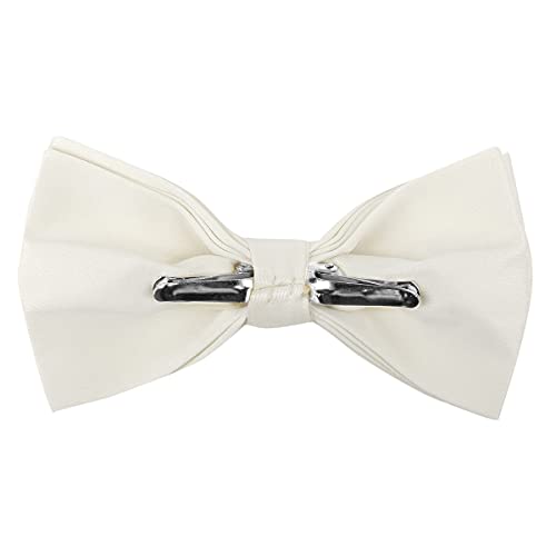 Image of boxed-gifts Mens Clip On Bow Tie - Solid Color Bowties for Men