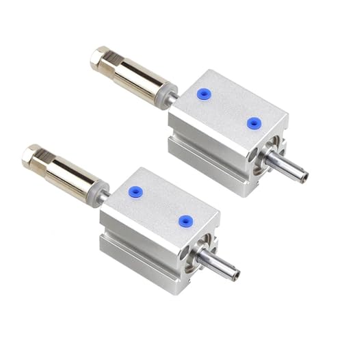 Vérin pneumatique réglable SDAJ16x40-30 compact double effet en aluminium - 3
