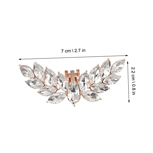 Pince à chaussures strass dorée pour décoration de fête - 2