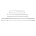Aqueens 3 Transparent Geometry Ruler Set Dual Measuring System CM Inch Class Architecture Acrylic Tool