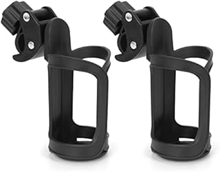 Skycase Bicycle Water Bottle Holder, 2 packs Bike Cup Holder,Universal Stroller Cup Holder for Bicycle, Stroller, Wheelchair, Walker, Trolley, Motorcycle-Black