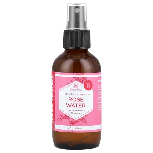 100% Pure Organic Rose Water, 4 fl oz (118 ml) – Leven