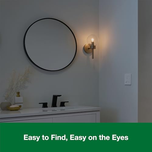 Image of Lutron Diva LED+ Dimmer Switch with Night Mode for Bathrooms, Paddle Dimmer Switch for Dimmable LED Bulbs, UL Listed, Single-Pole /3-Way, No Neutral Wire Required, White (DVCLN-153PG-WH)