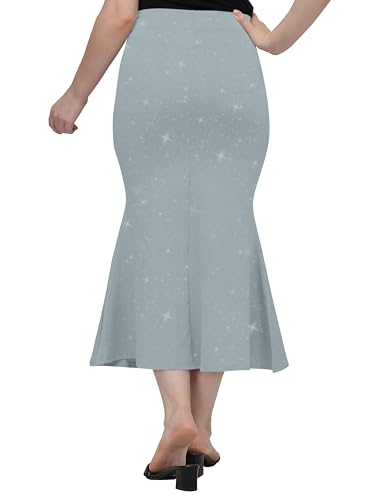 Image of Mehrang Stretchable Shimmer Saree Shapewear Petticoat for Women, Skirts for Women,Shape Wear Dress for Saree