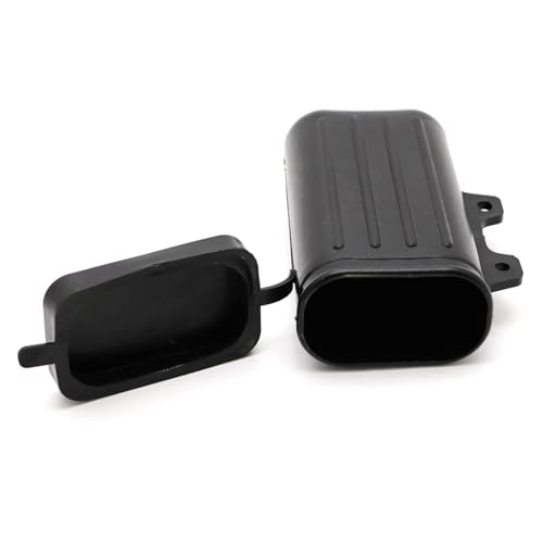 Boîte à outils moto en ABS noir pour trail et Suzuki DR250 1982 à 1993