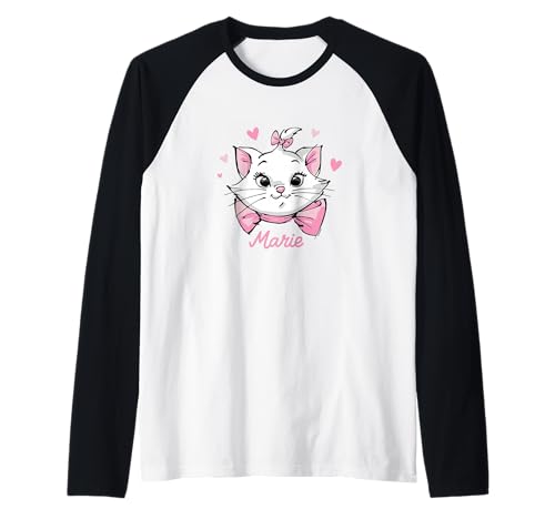T-shirt baseball Marie Les Aristochats Disney pour femme style raglan