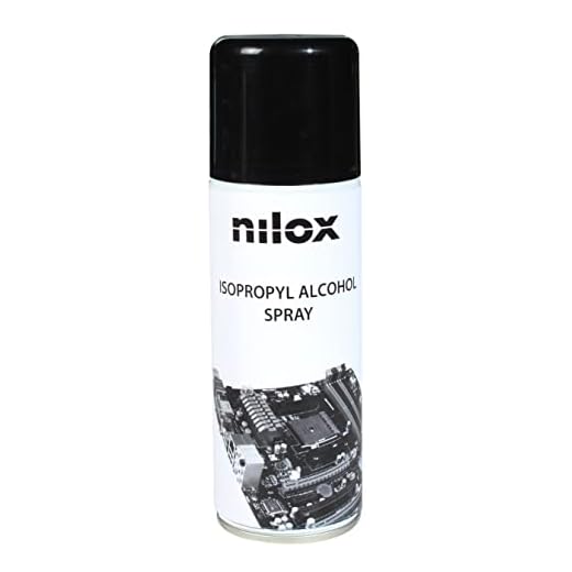 Nilox jet d'alcool isopropylique idéal pour nettoyer les composants électroniques: cartes électroniques, dispositifs optiques, têtes magnétiques, disques durs, circuits imprimés, etc.