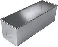 FORMA RETANGULAR PARA BOLO E PÃO CASEIRO 30X10X10 ALUMÍNIO