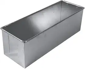 FORMA RETANGULAR PARA BOLO E PÃO CASEIRO 30X10X10 ALUMÍNIO