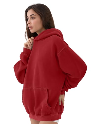 FAIABLE Mens Women Oversized Acid Wash Hoodie Unisex Heavyweight Vintage Fleece Sweatshirt & Hoodies for Men Couple 20253