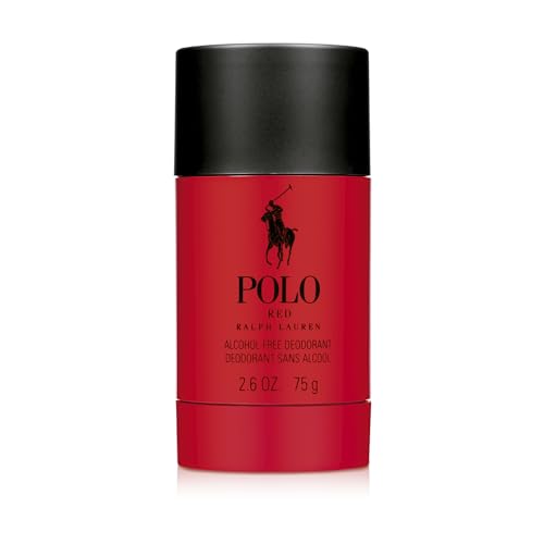 La mejor comparación de Polo Red Perfume los preferidos por los clientes. 44 Ralph Lauren Polo Red Desodorante para Hombre No Contiene Alcohol, Larga Duración Con Un Aroma Amaderado y Especiado de Pomelo, Azafrán y Secuoya, 75 g