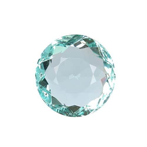 REAL-GEMS Round Cut Blue Aquamarine Loose Gemstone Perfect For Jewlery Making...