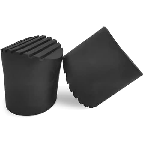 Telescoping Ladder Non Slip Feet Rubber Pads Extension Ladder Feet Cover Accessories Step Ladder Parts Boots Replacement Kit 2Pcs (60mm) Cover