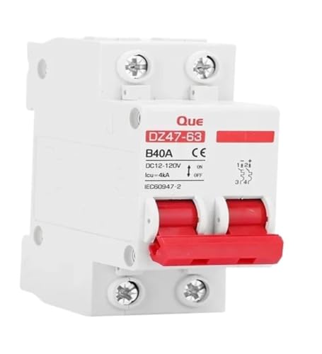 Disjoncteur de protection de batterie 2P 10A pour circuit DC 12V à 110V
