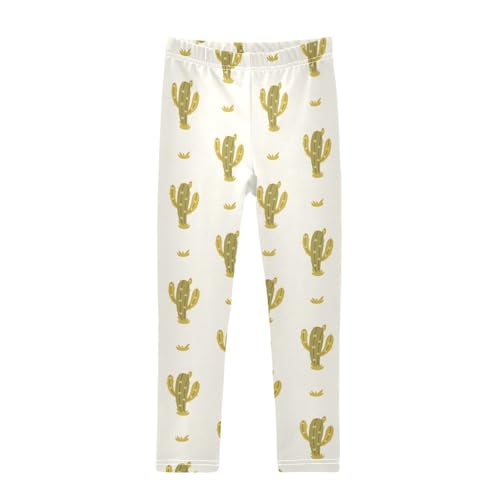 ZZKKO Girls Leggings Cactus Boho Toddler Girls Clothes Leggings for Girls Toddler Girls Leggings 3-4T