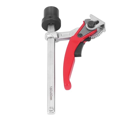 Respicefinem Ratcheting Table Clamp Made From Vanadium Alloy Steel With Self Aligning Stable Clamping Anti Slip Design Ideal For Woodworking Applications Maximum Clamping Range