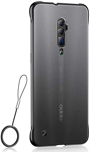 REALCASE Oppo Reno Back Cover, Frameless Translucent Protective Shockproof TPU Bumper Corners with Hard Plastic Back Cover for Oppo Reno (F-Black) (B07VB498Q7) Amazon Price History, Amazon Price Tracker
