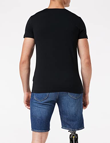 Tommy Hilfiger Homme T-shirt Core Stretch Slim Cneck Tee Noir (Flag Black 083) Medium - Image 6
