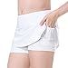Toddler Kids Girls Fashionable Casual Tennis Fitness Yoga Running Sports Pockets Shorts Jeans (White, 12-13 Years)