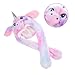 Toddmomy Funny Rabbit Hat with Moving Ears Cute Plush Unicorn Headwear for Festivals Parties and Cosplay Soft and Comfortable Design Great for All Ages