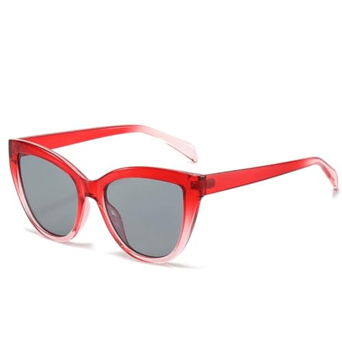 Lunettes de soleil œil de chat UV400 grande taille pour femme et homme look rétro