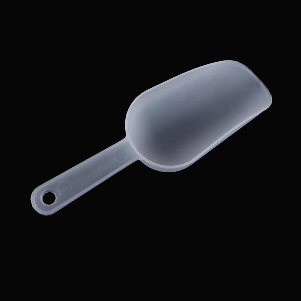 Set di 3 palette dosatrice in plastica trasparente per vaschette per cubetti di ghiaccio, farina, caramelle, dolci, cereali, dessert