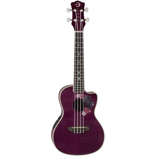 Luna Guitars UKE FLO Ukulele Concert Marron