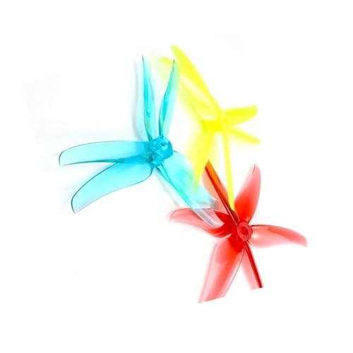 Hélice T5146 FPV 5,1 pouces tripale en PC jaune pour drone de course quadcopter