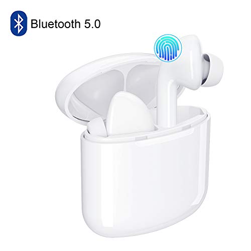 Bluetooth Wireless Earbuds 5.0 Microphones Magnetic Earphones Lightweight Ear Buds Mic Stereo in-Ear