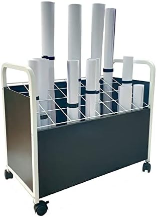 Portable Blueprint Storage Rack for Architects & Engineers - Heavy-Duty Tube Holder for Large & Small Plans - Efficient File Access(TA-SW32)