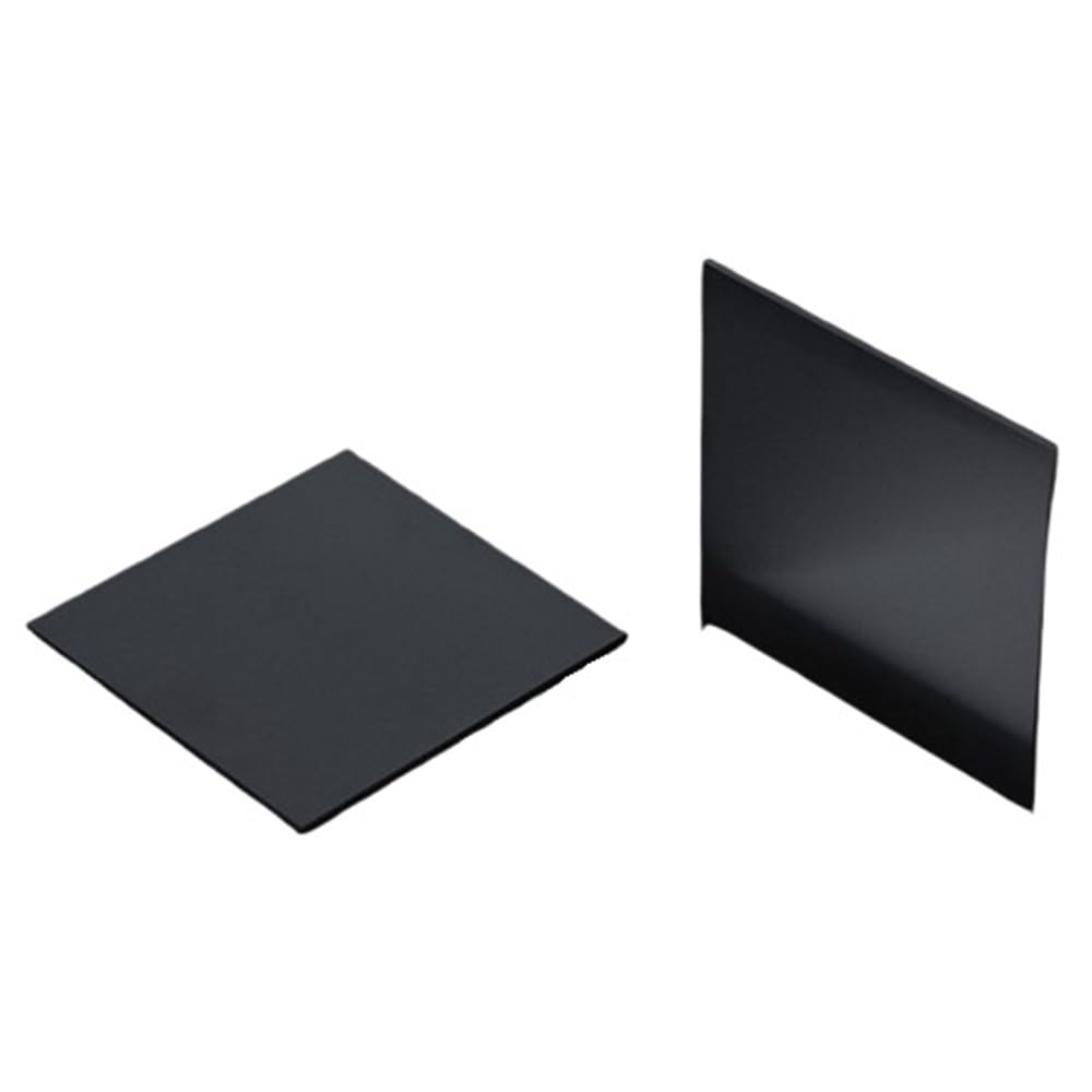 Feuilles de céramique de zircone, feuille de plaque de céramique de zircone noire anti-haute température, feuille de plaque de céramique fine isolée 1 pièce(50X50X0.2mm)