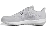 adidas Men's Adizero Afterburner 9 Turf Sneaker, Team Light Grey/White/Silver Metallic, 11