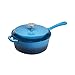 AmazonCommercial - Pentola saucier smaltata, 3,5 litri, blu