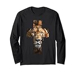 Photo Gallery lion of judah cross of jesus christ christian faith graphic maglia a manica Photo Gallery lion of judah cross of jesus christ christian faith graphic maglia a manica
