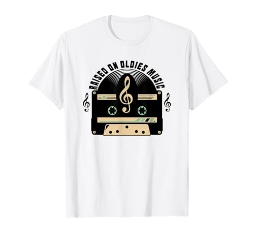 Raised on Oldies Music Cassettes - Álbumes para adultos Camiseta