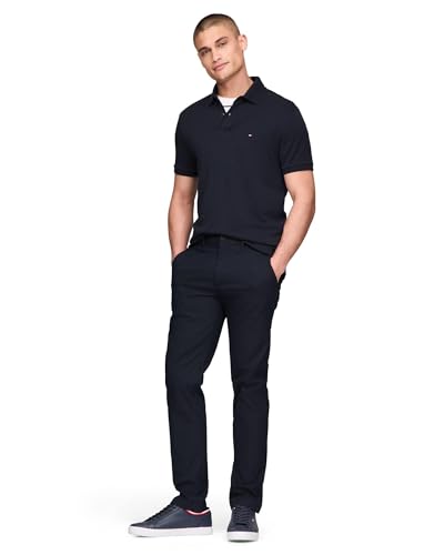Image of Tommy Hilfiger Men's Casual Moisture Wicking Wrinkle Resistant Stretch Performance Pants in Straight Fit