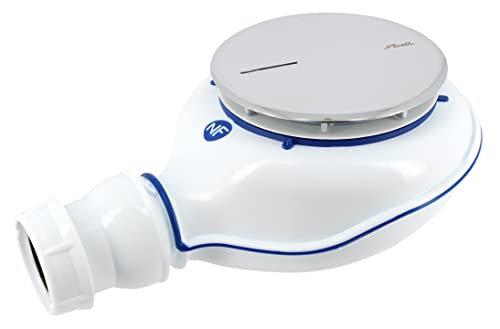 bonde de douche - d90 mm - turboflow 2 - tb21 - capot abs chromé - nicoll 0205700