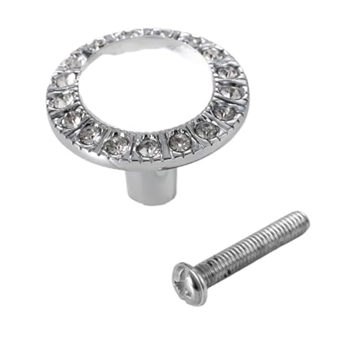 Perilla de cristal blanco de 31mm para armarios de cocina y cómodas 2