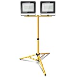 💡 【Flexible Installation und Nutzung】LED Strahler Mit 2 selbsthemmenden Schrauben, damit die Halterung ohne Werkzeug demontiert werden kann, Kabellänge 25CM (Innerhalb 7cm + Draußen 18cm) Die Strahler sind ohne Stecker. Mit einer stabilen Basis kann der Strahler horizontal um 360°und vertikal um 180°gedreht werden,sehr flexibel.Durch das stabile zusammenklappbare Standgestell sind alle Arbeiten in allen Bereich einfach zu erledigen.