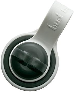 Bud Buttons By SPRK - Magnetic Headphone & Earbud Cord Organizer - Sure Stay Clip Great for Musicians, Runners & Outdoor Fitness (Gray/Black)