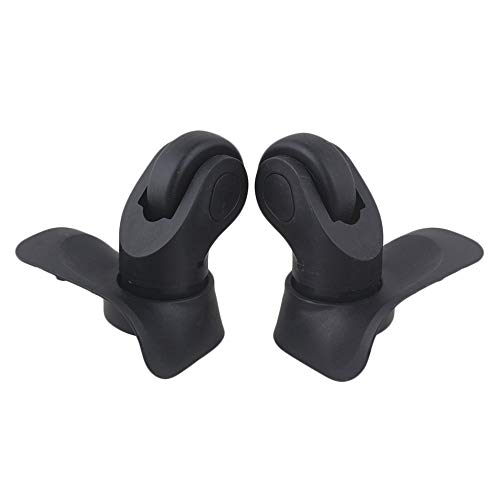 2 Pair Replacement Wheels for Luggage 360 Swivel Dual Suitcase Casters Roller Black (W041-2)4