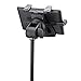 K&M - Konig & Meyer 19742.500.55 - Tablet Holder for Microphone Stand - Switch from Landscape to Portrait - Professional Grade for all Musicians - Studio or Remote Home Use - German Made - Black