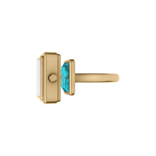 Image of Fossil Raquel Watch Ring Gold Quartz Stainless Steel Watch ES5432