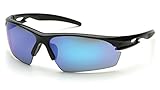 Pyramex SB8165D Ionix Safety Sunglasses with Ice Blue Mirror Lens